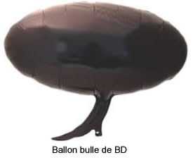 Ballon en bulle de bédé