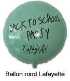 Ballon rond pour la pub des Galeries Lafayette