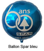 Ballon rond bleu 
