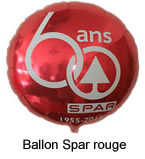 Ballon rond rouge