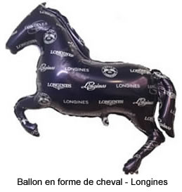 Le ballon qui vole en forme de cheval Longines