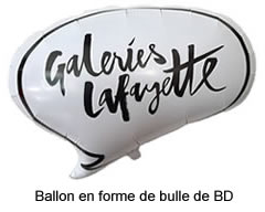 Ballons personnalisés Galeries Lafayette