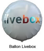 Ballon imprimé LiveBox