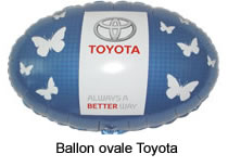 Ballon forme ovale Toyota